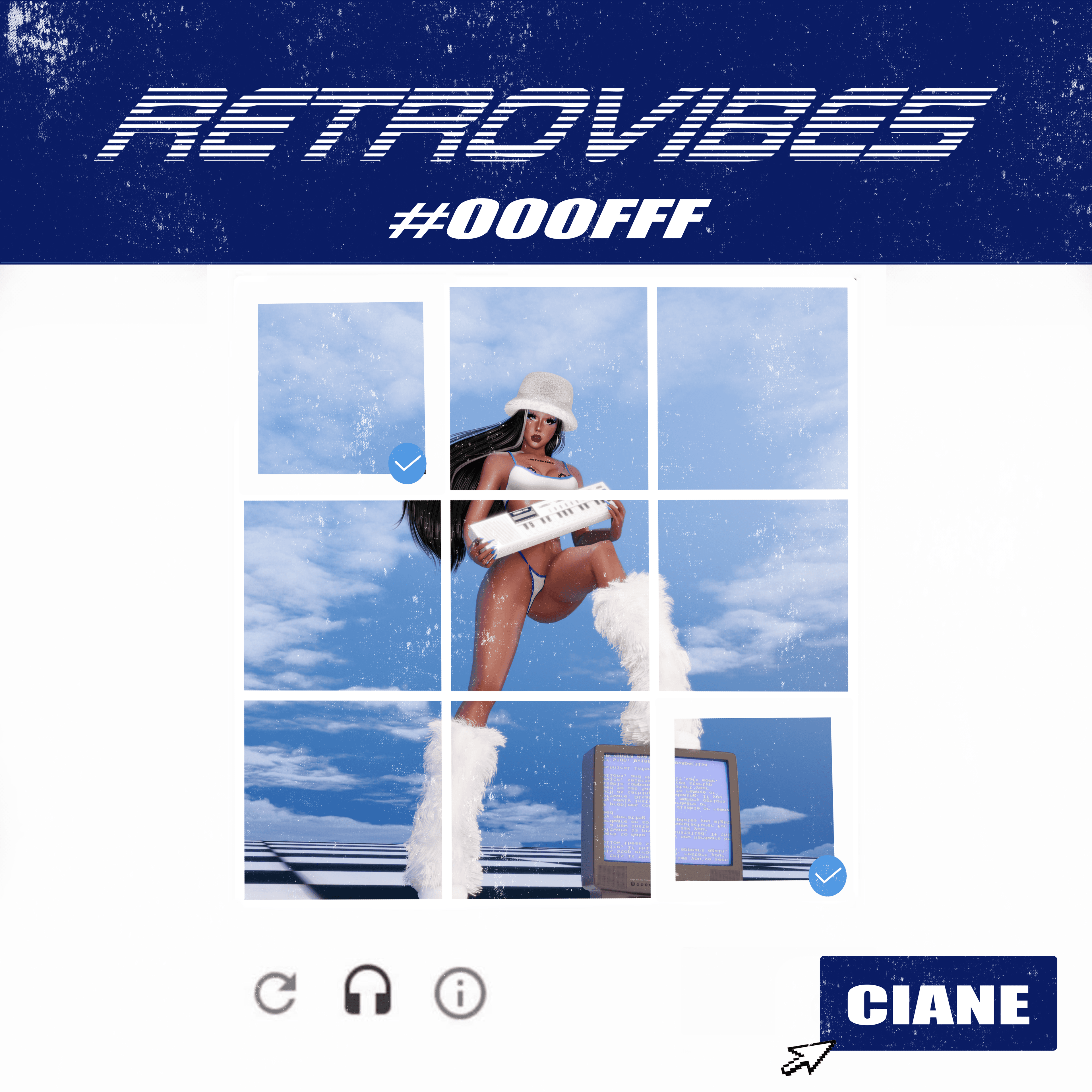 .RETROVIBES #000FFF